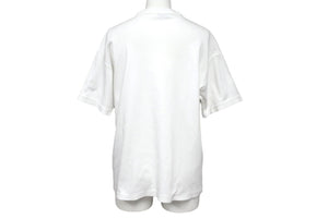 CHANEL Coco Mark Ribbon Print Short Sleeve T-shirt White Black No Quality Tag Good Condition Used 62533