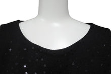 画像をギャラリービューアに読み込む, 極美品 FENDI フェンディ タンクトップ ニット スパンコール ロゴ 刺繍 ウール アクリル サイズ38 ブラック 中古 62540