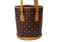 Load image into Gallery viewer, 極美品 LOUIS VUITTON ルイ ヴィトン モノグラム チェリー バケットPM 村上隆 M95012 ハンドバッグ 中古 62544