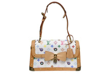 画像をギャラリービューアに読み込む, LOUIS VUITTON ルイヴィトン ハンドバッグ アイラブモノグラムGM ポシェットアイミスユー 村上隆 M92051 美品 中古 62548
