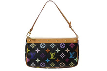 Load image into Gallery viewer, 新品同様 LOUIS VUITTON ルイヴィトン モノグラムマルチ ポシェット アクセソワ―ル ブラック M92648 村上隆 中古 62552