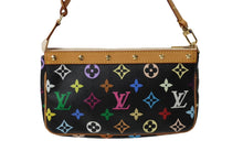 Load image into Gallery viewer, 新品同様 LOUIS VUITTON ルイヴィトン モノグラムマルチ ポシェット アクセソワ―ル ブラック M92648 村上隆 中古 62552