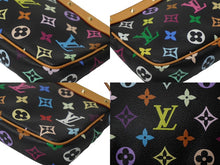 Load image into Gallery viewer, 新品同様 LOUIS VUITTON ルイヴィトン モノグラムマルチ ポシェット アクセソワ―ル ブラック M92648 村上隆 中古 62552