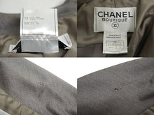 画像をギャラリービューアに読み込む, CHANEL シャネル ダブル テーラード ジャケット グレー ココマーク アウター ロゴ P10306V06349 サイズ38 美品 中古 62564