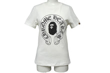 Load image into Gallery viewer, A BATHING APE アベイシングエイプ×Chrome Hearts クロムハーツ コラボ 半袖Tシャツ XS ホワイト ブラック 美品 中古 62591