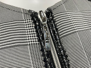 Christian Dior クリスチャンディオール キッズ ジャケット チェック柄 サイズ12A ブラック ホワイト シルバー金具 良品 中古 62601