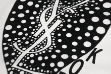 画像をギャラリービューアに読み込む, YVES SAINT LAURENT イヴサンローラン ハートロゴ 半袖Ｔシャツ 神戸限定 ホワイト サイズS 美品 中古 62611