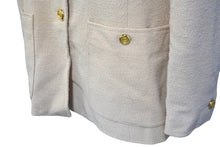 画像をギャラリービューアに読み込む, CHANEL シャネル ウール ダブルジャケット U01119V04724 ベージュ サイズ40 ココマークボタン 美品 中古 62615