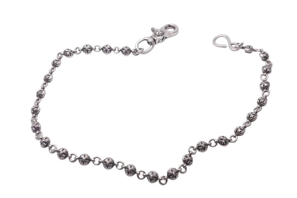 CHROME HEARTS 1 Clip Extra Long 212g 1BALL EX LONG-T 1 Clip Wallet Chain Cross Good Condition Used 60442