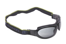 画像をギャラリービューアに読み込む, 極美品 CHANEL シャネル サングラス ゴーグル ココマーク スポーツライン 26616 S5587 ブラック グリーン 中古 62655