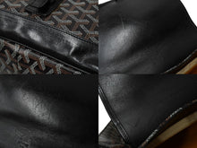 画像をギャラリービューアに読み込む, GOYARD ゴヤール ヴィンテージ 廃盤 ショルダーバッグ グランブルーＭＭ ブラック ブラウン シルバー金具 美品 中古 62657