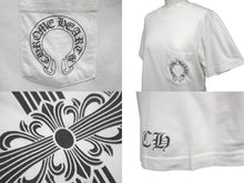 画像をギャラリービューアに読み込む, CHROME HEARTS クロムハーツ マリブ限定 CHクロス ホースシュープリント 半袖Ｔシャツ カットソー ホワイト 美品 中古 62658