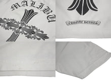 画像をギャラリービューアに読み込む, CHROME HEARTS クロムハーツ マリブ限定 CHクロス ホースシュープリント 半袖Ｔシャツ カットソー ホワイト 美品 中古 62658