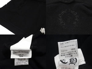 CHROME HEARTS クロムハーツ クロスボールジップパーカー ホースシュープリント サイズ4T 130/64 ブラック 美品 中古 62659