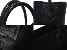画像をギャラリービューアに読み込む, CHROME HEARTS クロムハーツ FSトート トートバッグ クロスパッチ ブラック シルバー金具 美品 中古 62662