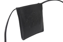 Load image into Gallery viewer, CHROME HEARTS クロムハーツ スクエアポケット 3セメタリークロスパッチ ショルダーバッグ ブラック シルバー金具 美品 中古 62663
