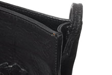 Load image into Gallery viewer, CHROME HEARTS クロムハーツ スクエアポケット 3セメタリークロスパッチ ショルダーバッグ ブラック シルバー金具 美品 中古 62663