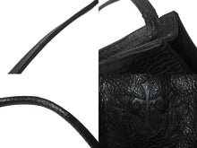 Load image into Gallery viewer, CHROME HEARTS クロムハーツ スクエアポケット 3セメタリークロスパッチ ショルダーバッグ ブラック シルバー金具 美品 中古 62663
