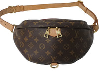 画像をギャラリービューアに読み込む, 極美品 LOUIS VUITTON ルイヴィトン バムバッグ ボディバッグ M43644 モノグラム ゴールド金具 中古 62666