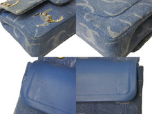 Load image into Gallery viewer, 新品同様 世界完売品 CHANEL シャネル チェーンショルダーバッグ パーツ付き マトラッセ ランダム デニム ブルー ゴールド金具 62676