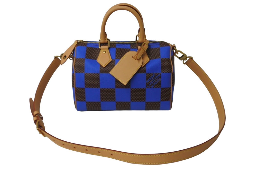 新品未使用 LOUIS VUITTON ルイヴィトン ファレルデザイン スピーディバンドリエール25 ハンドバッグ N40585 ブルー 中古  62677 – Casanova Vintage