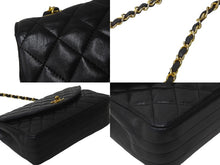画像をギャラリービューアに読み込む, CHANEL シャネル マトラッセ チェーンショルダー ショルダーバッグ 1番台 ラムスキン ブラック ゴールド金具 美品 中古 62678