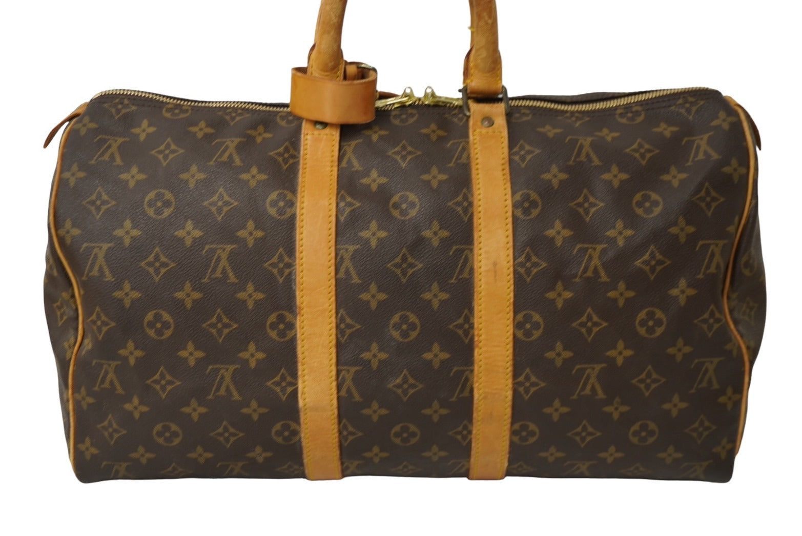 LOUIS VUITTON ルイヴィトン モノグラム キーポル45 ボストンバッグ PVC レザー M41428 ブラウン 旧型 中古 62685 –  Casanova Vintage