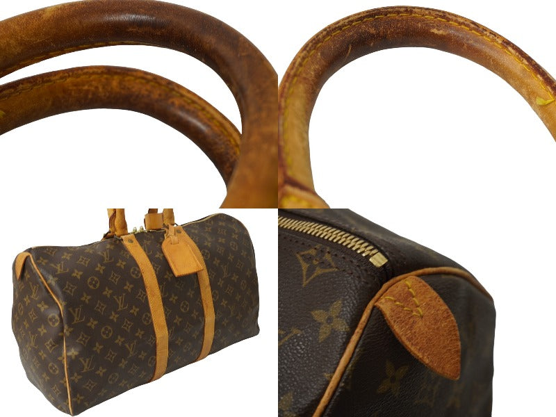 LOUIS VUITTON ルイヴィトン モノグラム キーポル45 ボストンバッグ PVC レザー M41428 ブラウン 旧型 中古 62685 –  Casanova Vintage