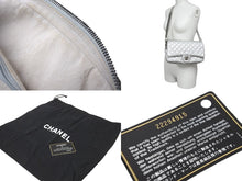 画像をギャラリービューアに読み込む, CHANEL シャネル マトラッセ チェーンショルダー ショルダーバッグ 22番台 ラムスキン シルバー シルバー金具 美品 中古 62693