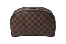 画像をギャラリービューアに読み込む, LOUIS VUITTON ルイ ヴィトン ダミエ トゥルース トワレット25 ポーチ N47624 ダミエキャンバス ブラウン 美品 中古 62695