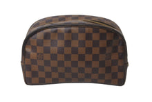 画像をギャラリービューアに読み込む, LOUIS VUITTON ルイ ヴィトン ダミエ トゥルース トワレット25 ポーチ N47624 ダミエキャンバス ブラウン 美品 中古 62695