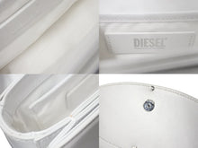 画像をギャラリービューアに読み込む, DIESEL ディーゼル ショルダーバッグ 1dr レザークロスボディバッグ X08396PR818 ホワイト シルバー金具 美品 中古 62697