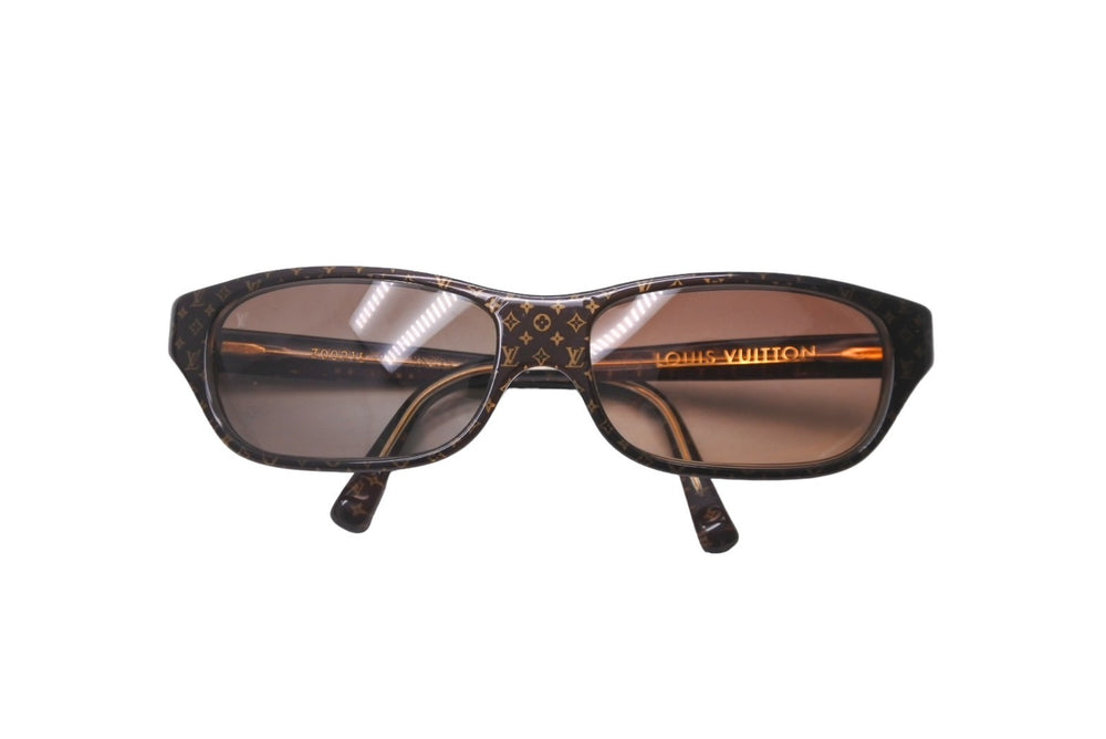 LOUIS VUITTON ルイヴィトン サングラス メガネ モノグラムフレーム 58◻︎15 Z0021E ブラウン ゴールド金具 美品 中古 62699