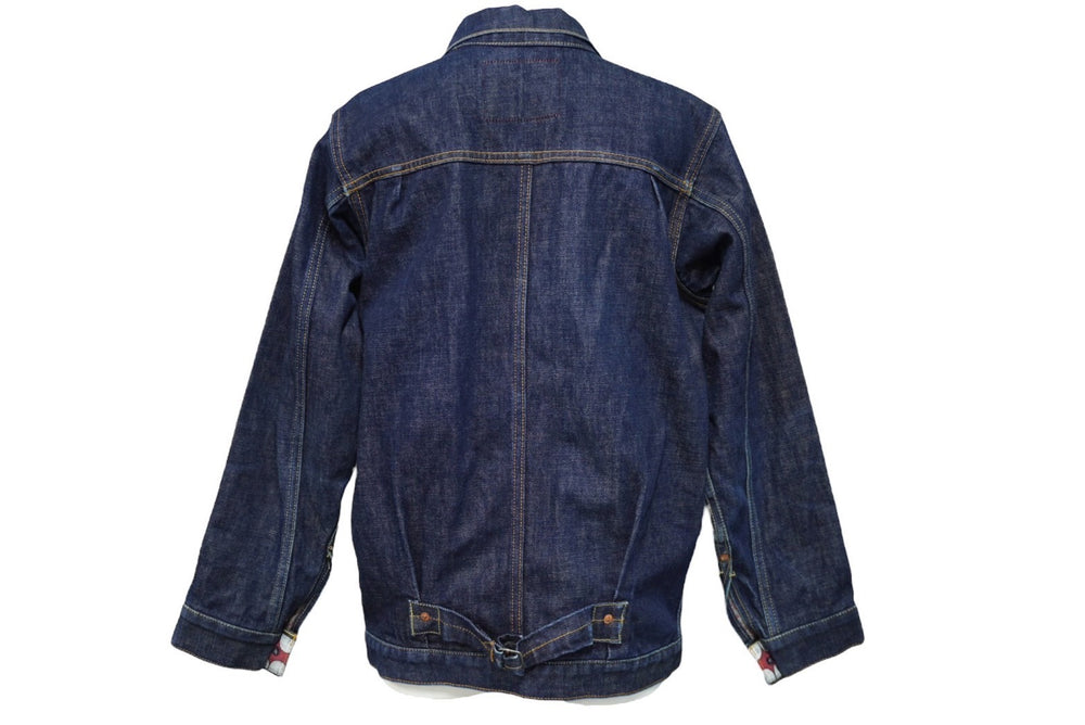 Levi's リーバイス オリジナルフェイク KAWS 直筆サイン入り デニムジャケット シルバー金具 サイズ38 美品 中古 62712