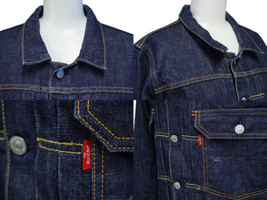 Levi's Levi's Original Fake KAWS Autographed Denim Jacket Silver Metal Fittings Size 38 Good Condition Used 62712