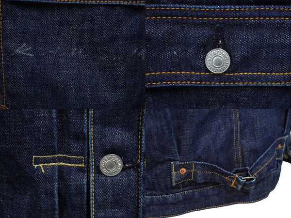 Levi's Levi's Original Fake KAWS Autographed Denim Jacket Silver Metal Fittings Size 38 Good Condition Used 62712
