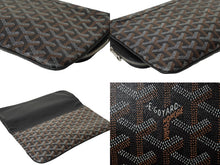 Load image into Gallery viewer, GOYARD ゴヤール サン・マリー MM クラッチバッグ STMARIMMLTY01CL01P ブラック シルバー金具 美品 中古 62719