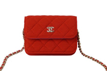 画像をギャラリービューアに読み込む, 新品同様 CHANEL シャネル ショルダーバッグ ポシェット ミニミニマトラッセ コットン チェーンショルダー ゴールド金具 中古 62727