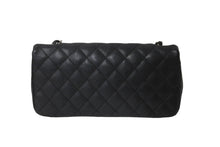 Load image into Gallery viewer, 極美品 CHANEL シャネル イーストウエスト ショルダーバッグ キャビアスキン 11番台 黒×シルバー 中古 62731