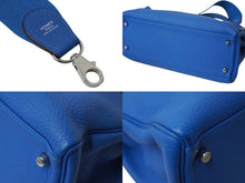 Load image into Gallery viewer, 極美品 HERMES エルメス ケリー32 内縫い ミコノス ブルー ◻︎O刻印 トリヨンクレマンス シルバー金具 ハンドバッグ 中古 62733