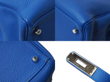 Load image into Gallery viewer, 極美品 HERMES エルメス ケリー32 内縫い ミコノス ブルー ◻︎O刻印 トリヨンクレマンス シルバー金具 ハンドバッグ 中古 62733