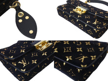 画像をギャラリービューアに読み込む, 極美品 LOUIS VUITTON ルイヴィトン ポシェット カリー M93131 ワンショルダーバック 2010年クルーズライン ブラック 中古 62739