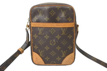画像をギャラリービューアに読み込む, LOUIS VUITTON ルイヴィトン モノグラム ダヌーブPM ショルダーバッグ M45266 ブラウン ゴールド金具 中古 62749