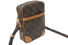 画像をギャラリービューアに読み込む, LOUIS VUITTON ルイヴィトン モノグラム ダヌーブPM ショルダーバッグ M45266 ブラウン ゴールド金具 中古 62749