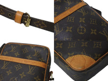 画像をギャラリービューアに読み込む, LOUIS VUITTON ルイヴィトン モノグラム ダヌーブPM ショルダーバッグ M45266 ブラウン ゴールド金具 中古 62749