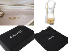 画像をギャラリービューアに読み込む, 極美品 新型 CHANEL シャネル ヴィンテージ ミニマトラッセチェーンショルダーバッグ 6番台 ベージュ 中古 62753