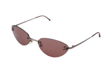 画像をギャラリービューアに読み込む, CHANEL シャネル サングラス 53▫︎19 130 4003 c.116/75 ココマーク リムレス プラスチック パープル 銅金具 美品 中古 62756