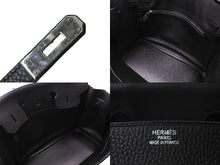 Load image into Gallery viewer, HERMES エルメス ハンドバッグ バーキン 35 ◻︎J刻 シルバー金具 トゴ ブラック 黒 美品 中古 62762