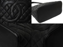 画像をギャラリービューアに読み込む, 極美品 CHANEL シャネル ハンドバッグ 復刻トート キャビアスキン マトラッセ ココマーク 6番台 ゴールド金具 中古 62767