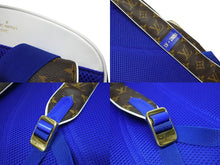 画像をギャラリービューアに読み込む, 極美品 LOUISVUITTON ルイヴィトン × NBA エヌビーエー バックパックNV リュック M45581 モノグラム ブラウン ブルー ホワイト 中古 4b006279